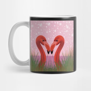 Flamingos in the night Mug